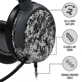 Multiformat Stereo Gaming Headset - C6-100  Digital Grey | KOODOO