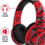 4Gamers MARAUDER Gaming Headset for XBOX, PS4/PS5, Switch, PC - Red Camo - KOODOO