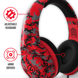 4Gamers MARAUDER Gaming Headset for XBOX, PS4/PS5, Switch, PC - Red Camo - KOODOO