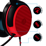 Multiformat Stereo Gaming Headset - C6-100 Blue& Red - KOODOO