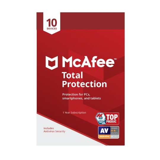 McAfee 2019 Total Protection 10 Devices AE ESD - Digital code will be emailed - KOODOO