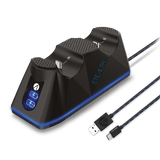 PS5 Twin USB Charging Dock & Play & Charge Cable - Black - KOODOO