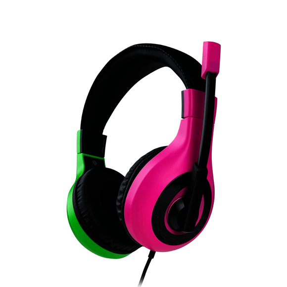 Stereo Gaming Headset- Nacon Bigben-  NINTENDO SWITCH - Pink and Green - KOODOO