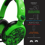 Multiformat Stereo Gaming Headset - C6-100  Digital Green - KOODOO