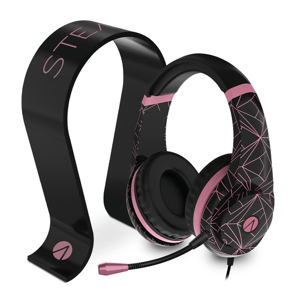 STEALTH Abstract Pink Headset & Stand Bundle - KOODOO